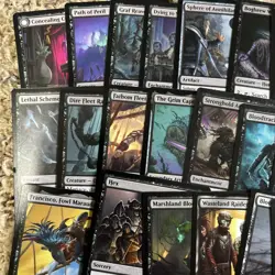 Magic the Gathering 50 Black Rare Card Lot - Image 2