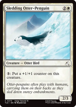 Sledding Otter-Penguin (REGULAR) x1 - MTG TLE #273 - Image 1