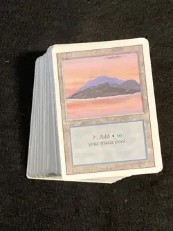 MTG) Revised Edition Lot of 139 Islands LP - Image 1