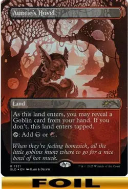 Auntie's Hovel ** FOIL BORDERLESS ** Secret Lairs: Hari & Deepti NM MTG - Image 1