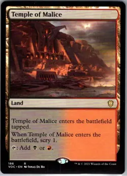 Temple of Malice VOC 186 - MTG - Commander: Innistrad: Crimson Vow Regular - Image 1