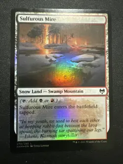 Sulfurous Mire Foil Snow land MTG Kaldheim 270/285 Near Mint - Image 1