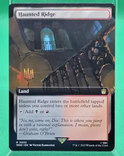 MTG Haunted Ridge (Extended Art) FOIL Universes Beyond Doctor Who NM/M - Image 1