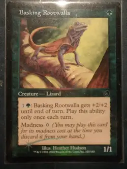 mtg magic basking rootwalla FOIL TORMENT ENGLISH agame pelerin tourment - Image 1