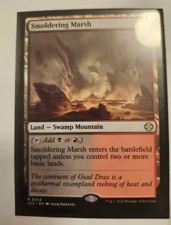 1x Smoldering Marsh Battle Zendikar NM x1 Mtg Magic the Gathering Changie - Image 1