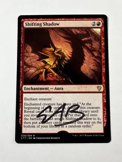 MTG Magic Shifting Shadow Sketched Signed Artist Proof x1 C17 Commander Burdett - Image 1