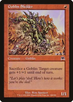 Onslaught Goblin Sledder MTG Magic the Gathering NM - Image 1