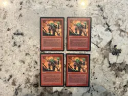 Mtg Goblin Grenade x4 - Magic the Gathering Goblin Grenade Played - Image 1