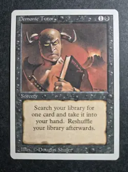 Demonic Tutor Magic The Gathering MTG Revised MTG. - Image 5