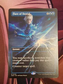 TCG MTG: Flare of Denial Rare (Borderless) Modern Horizons 3 Regular - Image 1