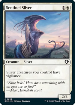 MTG magic 1x Sentinel Sliver (M/NM) Commander Masters - Image 1