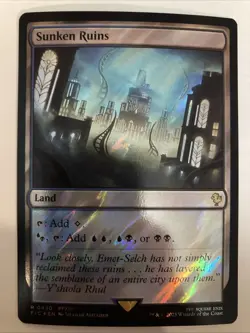 Sunken Ruins (Surge Foil) 0430 (NM) Final Fantasy FIC Magic MTG - Image 1