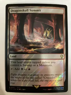 Dragonskull Summit (Surge Foil) 0387 (NM) Final Fantasy FIC Magic MTG - Image 1