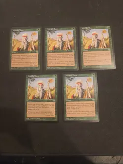 MTG Magic the Gathering 5x Worldly Tutor (Playset) - Mirage WoTC LP - Image 1