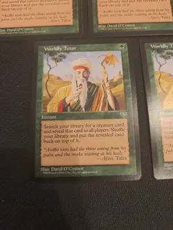 MTG Magic the Gathering 5x Worldly Tutor (Playset) - Mirage WoTC LP - Image 3