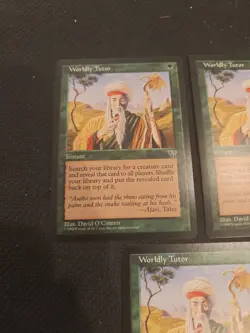 MTG Magic the Gathering 5x Worldly Tutor (Playset) - Mirage WoTC LP - Image 4