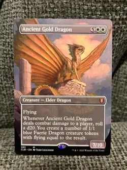 Ancient Gold Dragon (Borderless) Commander Legends NM - Image 1