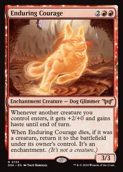 Magic: The Gathering Enduring Courage DSK #0133 Rare Red Creature - Image 1