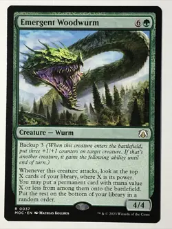 MTG Emergent Woodwurm MOC 37 Commander: March of the Machine - Image 1