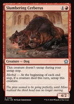 [MTG] Slumbering Cerberus (0094) (FDN) LP-HP - Image 1
