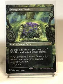 Overgrown Tomb (Non-foil) [Borderless] Lorwyn Eclipsed 0350 Rare MTG - Image 1