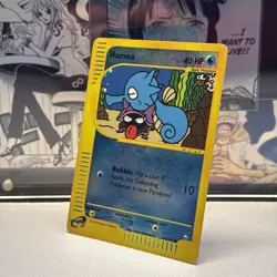 Pokemon TCG Horsea 84/147 Aquapolis Reverse Holo Rare #84 E-Reader Series LP - Image 3