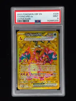 Charizard ex 228 Pokemon Obsidian Flames 2023 PSA 8 🔥🔥🔥 - Image 1