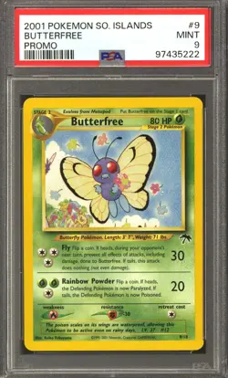 Pokemon Southern Islands Butterfree 9/18 PSA 9 - Image 1