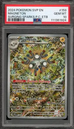 Pokemon Center Promo Magneton Surging Sparks ETB SVP EN 159 PSA 10 Gem Mint - Image 1