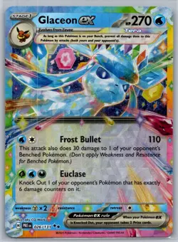 Glaceon ex 026/131 Ultra Rare Prismatic Evolutions PRE Pokemon - Image 1