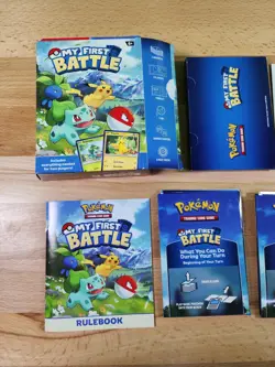 Pokemon My First Battle 2 Mini Starter Pikachu & Bulbasaur Complete Deck No Coin - Image 3