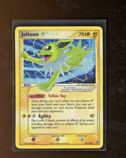 2007 Pokemon GOLD STAR EX Power Keepers SHINY Jolteon Holo Foil Rare 101/108 - Image 1