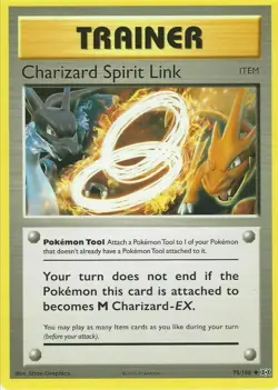 Pokemon TCG Charizard Spirit Link 75/108 Evolutions Uncommon - Image 1