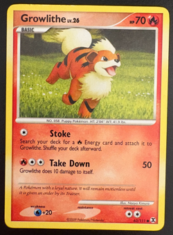 Pokemon TCG Growlithe Rising Rivals 63/111 Regular LP/MP - Image 1