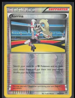 Korrina Reverse Holo 95/111 Pokemon XY - Furious Fists LP Pokemon Card - Image 1