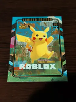 POKEMON PIKACHU COSPLAY! * ROBLOX * NO.6 * LIMITED EDITION BOX TOPPER* - Image 1