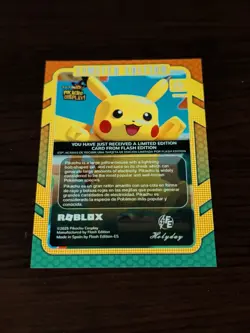 POKEMON PIKACHU COSPLAY! * ROBLOX * NO.6 * LIMITED EDITION BOX TOPPER* - Image 3