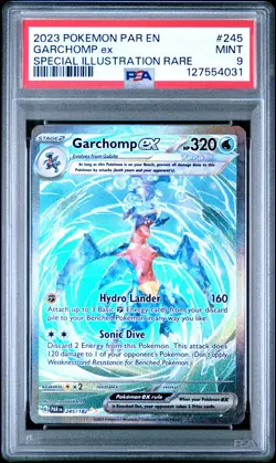 2023 POKEMON PAR EN-PARADOX RIFT SPECIAL ILLUSTRATION RARE GARCHOMP EX PSA 9 - Image 1