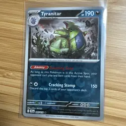 Pokemon TCG Tyranitar Reverse Holo 095/159 Journey Together - Image 1