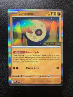 Pokemon TCG Lunatone 004 Me: Mega Evolution Promo NM - Image 1