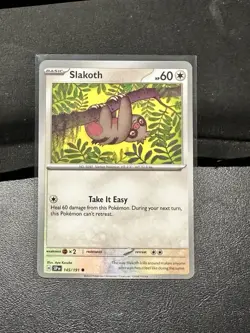 Pokemon TCG Surging Sparks Slakoth 145/191 Regular NM - Image 1