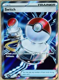 POKEMON TCG PHANTASMAL FLAMES SWITCH FULL ART ULTRA RARE HOLO TRAINER 123/094 NM - Image 1