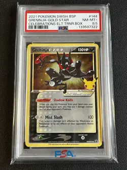 Greninja Gold Star SWSH144 Celebrations Promo PSA 8.5 Pokemon (POP 158 only) - Image 1