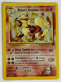 Blaine's Arcanine (2000) - Pokemon Gym Challenge Rare Holo #1/132 - Image 1