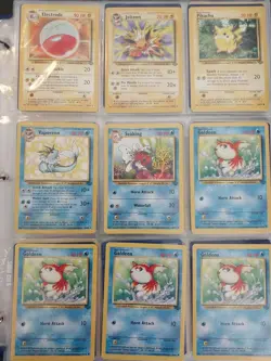 Pokemon Vintage Binder Jungle Set Unlimited Collection Lot - Image 1