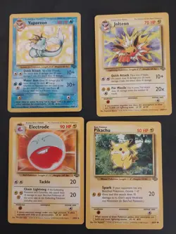 Pokemon Vintage Binder Jungle Set Unlimited Collection Lot - Image 2