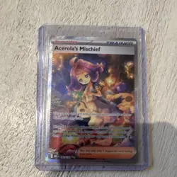 Pokemon Acerola's Mischief Me01 Special Illustration Rare Full Art Holo 183/132 - Image 1