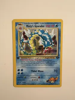 Misty's Gyarados Gym Challenge First Edition Holo 13/132 Pokemon NEAR MINT! NM - Image 1