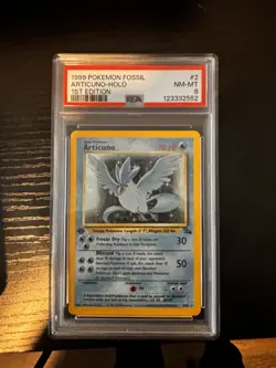 Pokemon TCG Zapdos, Moltres, Articuno (PSA 8) 1st Edition Base Set/Fossil - Image 2