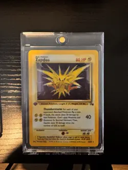 Pokemon TCG Zapdos, Moltres, Articuno (PSA 8) 1st Edition Base Set/Fossil - Image 4